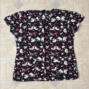 Zoe + Chloe Bird Scrub Top